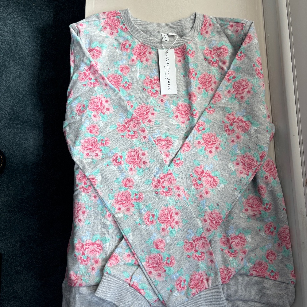 NWT Janie and Jack Floral Jogger Matching Set (size 16)